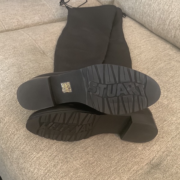 Stuart Weitzman Over the Knee Leather Boots -NWT - Picture 2 of 15